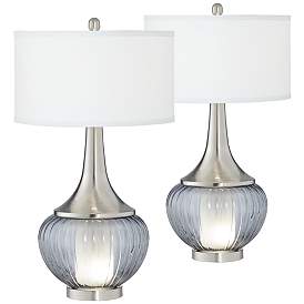 Image2 of 360 Lighting Courtney 28 1/2" Glass Night Light Table Lamps Set of 2