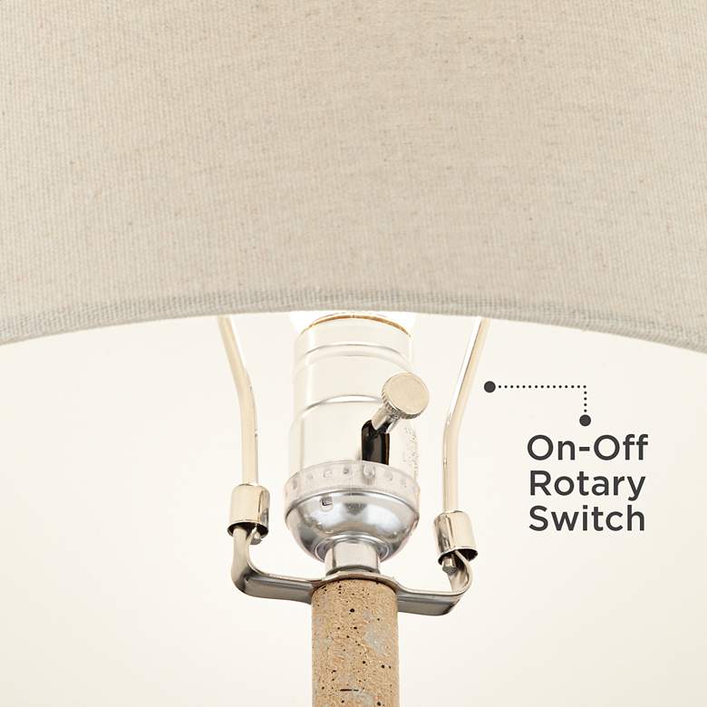 Image 6 360 Lighting Cozumel 26 3/4" Rustic Beige Modern Table Lamps Set of 2 more views