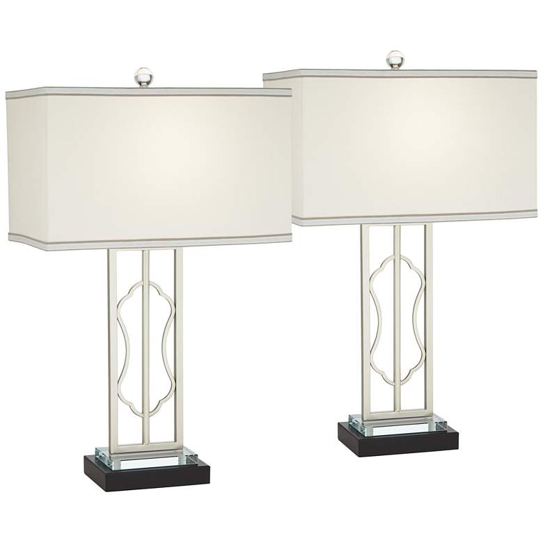 Image 1 360 Lighting Crest 26" Gold Modern Luxe Table Lamps Set of 2