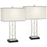 360 Lighting Crest 26" Gold Modern Luxe Table Lamps Set of 2