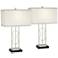 360 Lighting Crest 26" Gold Modern Luxe Table Lamps Set of 2