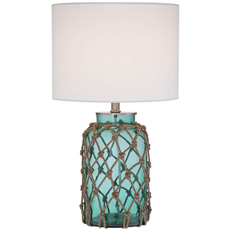 Image 6 360 Lighting Crosby 22 1/2" Blue Glass Bottle Table Lamps Set of 2 more views
