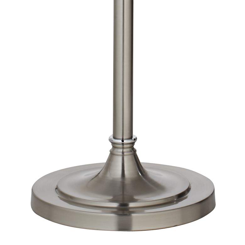 Image 4 360 Lighting Crystals 60 1/2 inch Basra Gray and Satin Steel Floor Lamp more views