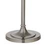 360 Lighting Crystals 62 1/2" Gray-Silver Pinched Drum Floor Lamp