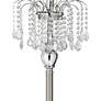 2_360 Lighting Crystals 62 1/2" Teal Blue and Brushed Nickel Floor Lamp more views