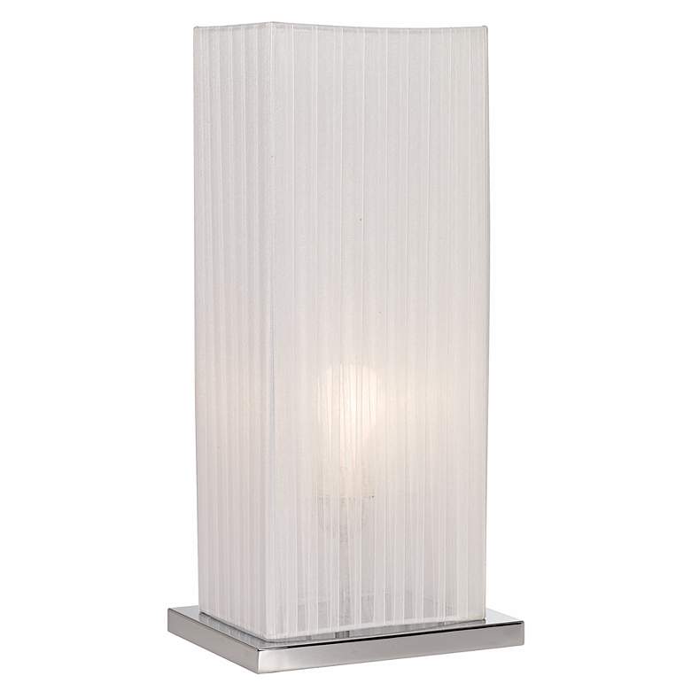 Image 3 360 Lighting Cube 19 3/4" High White Ribbon Shade Accent Table Lamp