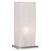 360 Lighting Cube 19 3/4" High White Ribbon Shade Accent Table Lamp