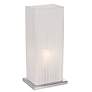 360 Lighting Cube 19 3/4" High White Ribbon Shade Accent Table Lamp in scene