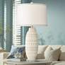 1_360 Lighting Cullen 30 1/2" High Modern Almond Ceramic Table Lamp