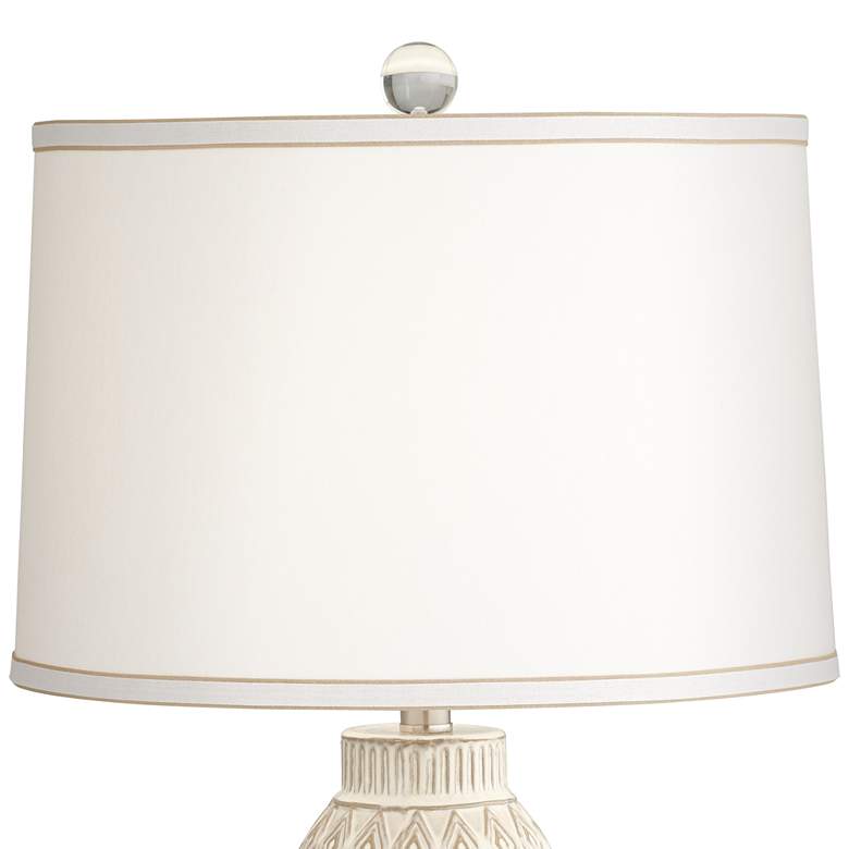 Image 4 360 Lighting Cullen 30 1/2" High Modern Almond Ceramic Table Lamp more views