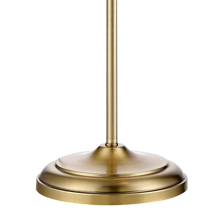 Image 5 360 Lighting Culver Adjustable Height Aged Brass Pharmacy LED Floor Lamp more views