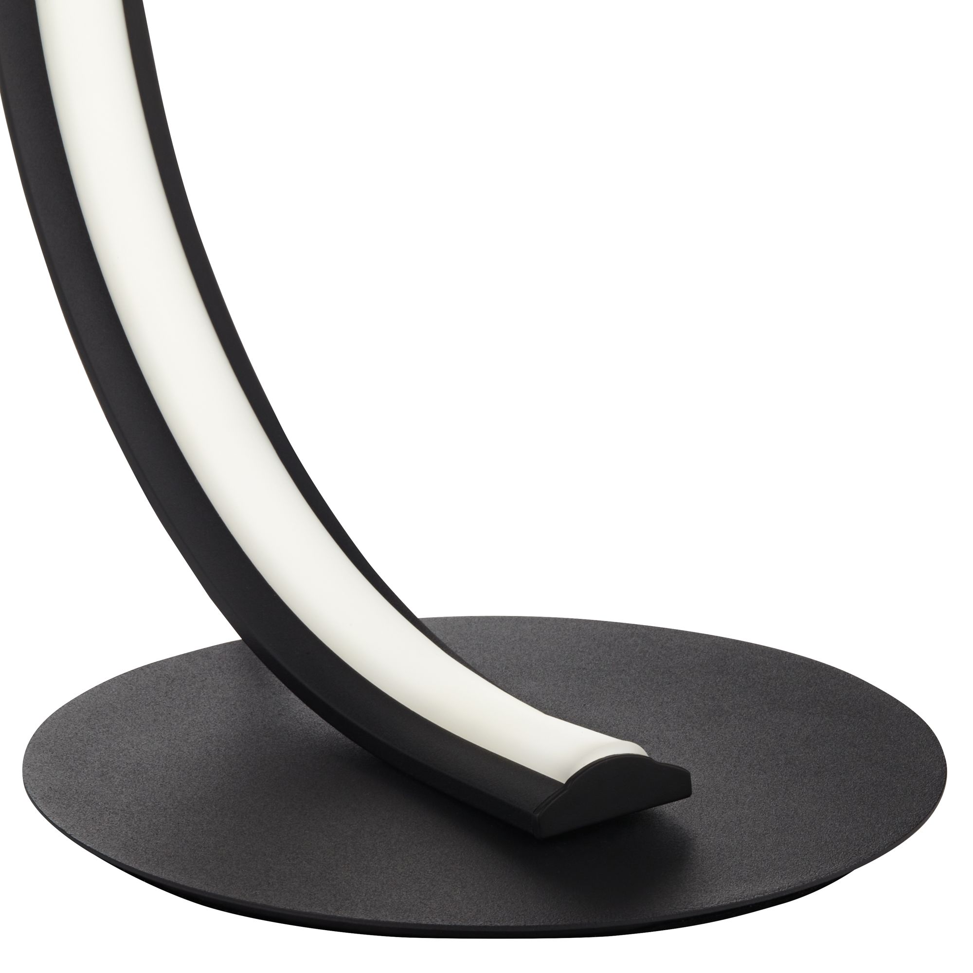 360 Lighting Curved Arc 15.25" High Modern LED Accent Table Lamp
