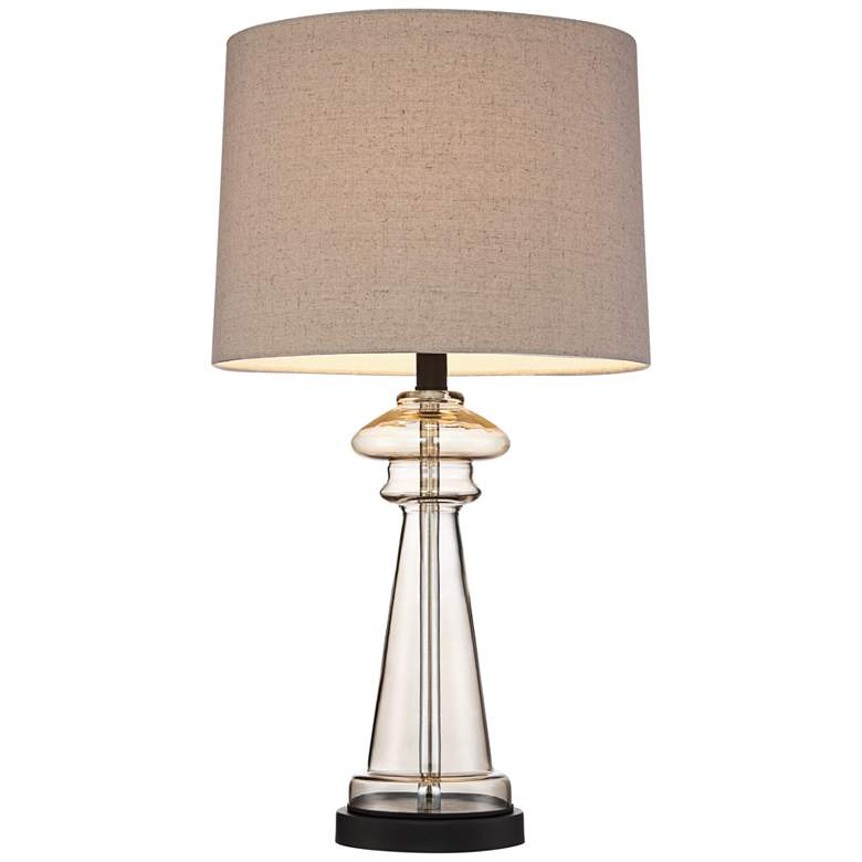 Image 3 360 Lighting Dalia 27" Champagne Glass Table Lamps Set of 2 more views