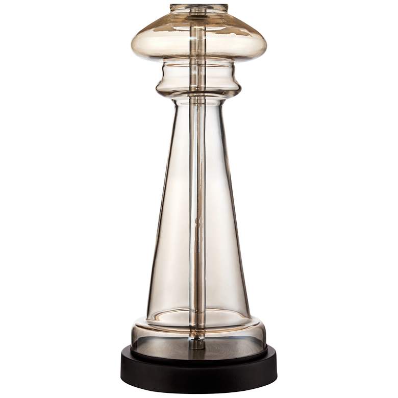 Image 5 360 Lighting Dalia 27 inch High Luxe Champagne Glass Table Lamp more views