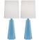 360 Lighting Dana 20" Modern Coastal Blue Accent Table Lamps Set of 2
