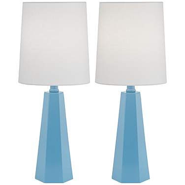 360 Lighting Dana 20" Modern Coastal Blue Accent Table Lamps Set of 2