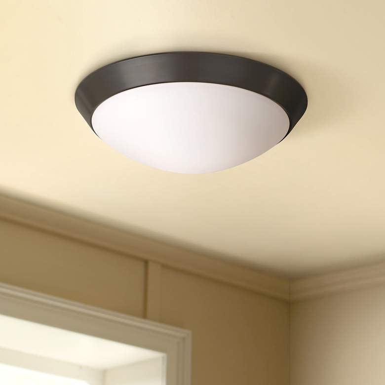 Image 1 360 Lighting Davis 11" Wide Oil-Rubbed Bronze Ceiling Light Fixture