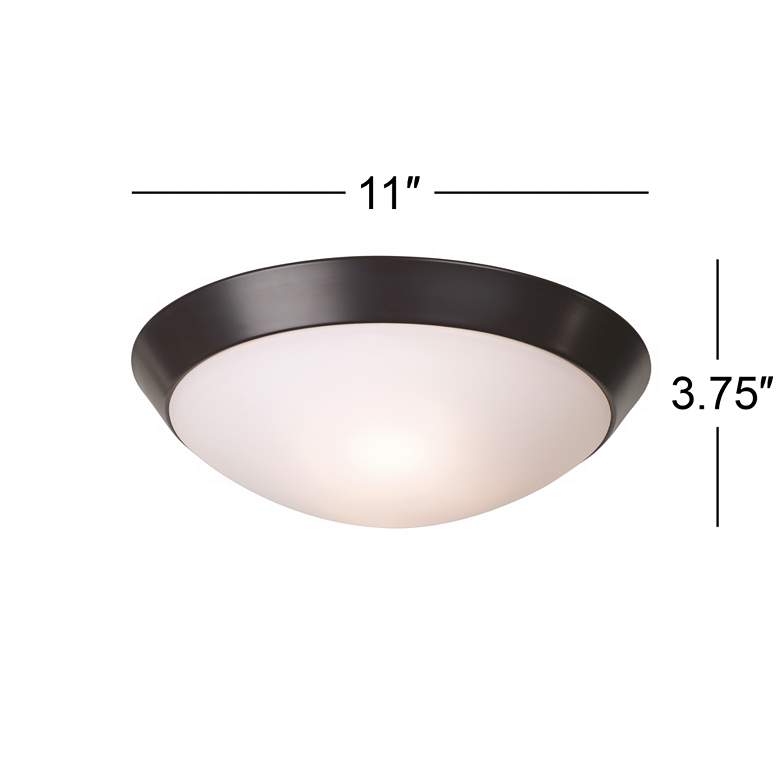 Image 4 360 Lighting Davis 11" Wide Oil-Rubbed Bronze Ceiling Light Fixture more views
