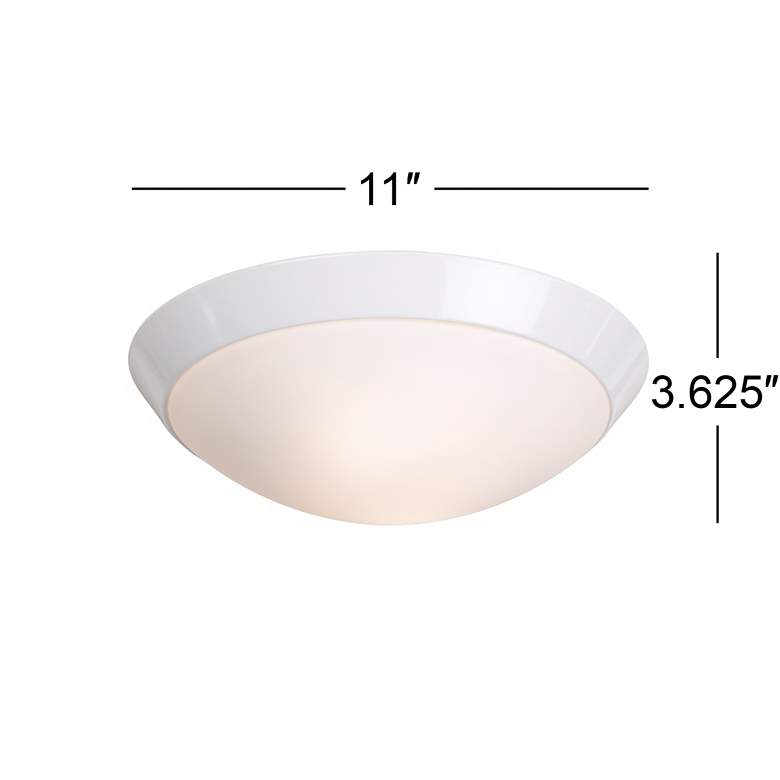 Image 4 360 Lighting Davis 11 inch Wide White Ceiling Light Fixture more views