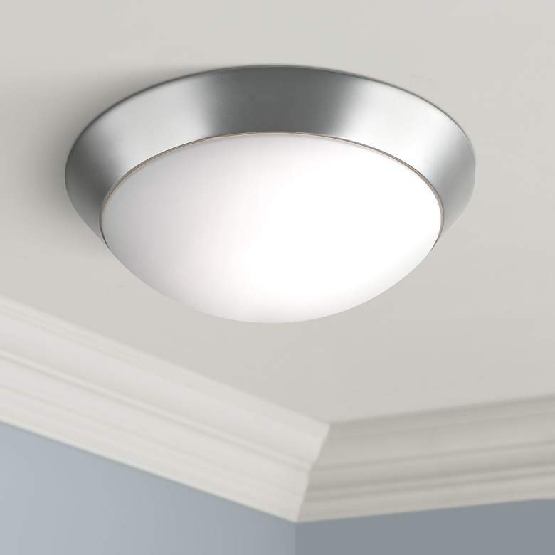 Image 2 360 Lighting Davis 13" Wide Brushed Nickel Ceiling Light Fixture