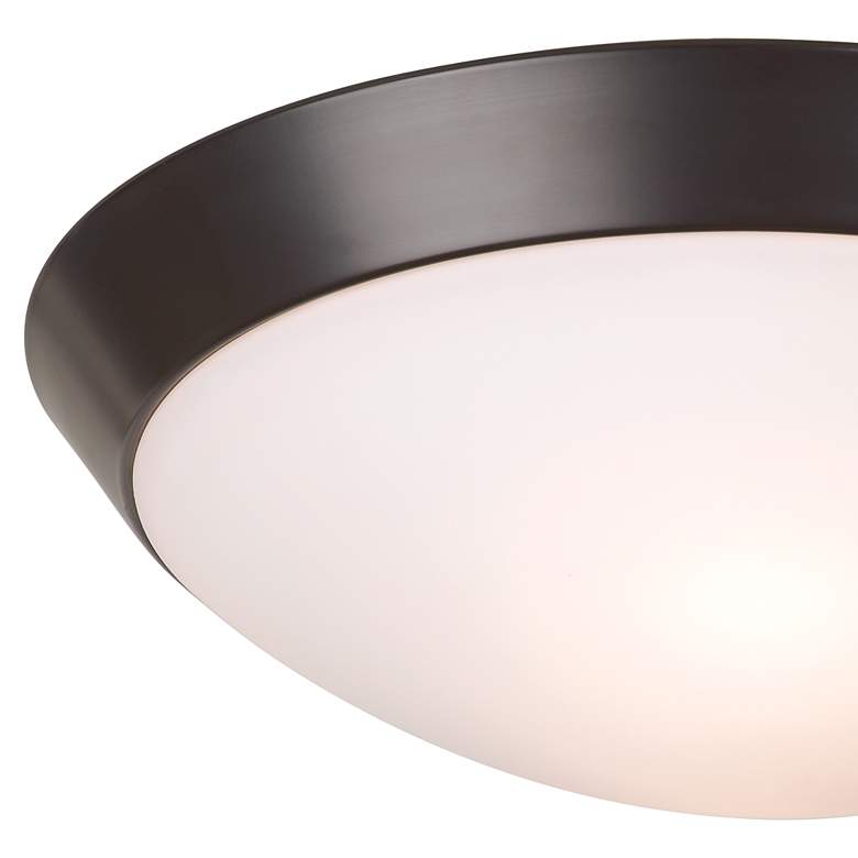 Image 3 360 Lighting Davis 13 inch Wide Oil-Rubbed Bronze Ceiling Light Fixture more views