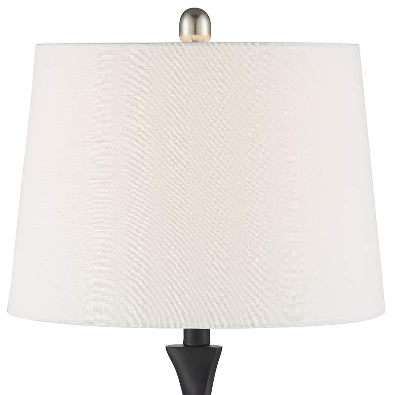 Image 3 360 Lighting Debra 27 1/2" Black Finish Modern Table Lamps Set of 2 more views