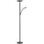 360 Lighting Decker 71 1/2" Black Modern LED Reading Light Floor Lamp