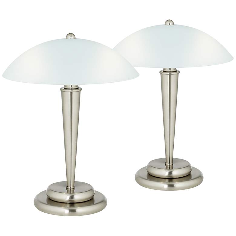 Image 2 360 Lighting Deco Dome 17" High Touch On-Off Accent Lamps Set of 2