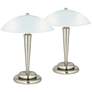2_360 Lighting Deco Dome 17" High Touch On-Off Accent Lamps Set of 2