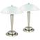 360 Lighting Deco Dome 17" High Touch On-Off Accent Lamps Set of 2