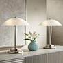 1_360 Lighting Deco Dome 17" High Touch On-Off Accent Lamps Set of 2