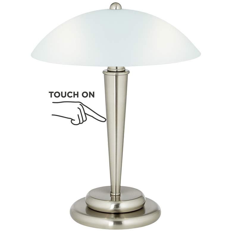 Image 2 360 Lighting Deco Dome 17 inch High Touch On-Off Accent Table Lamp