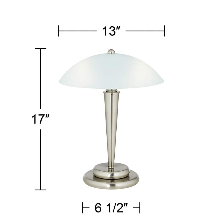 Image 6 360 Lighting Deco Dome 17 inch High Touch On-Off Accent Table Lamp more views