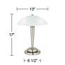 360 Lighting Deco Dome 17" High Touch On-Off Accent Table Lamp