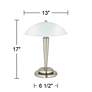 360 Lighting Deco Dome 17" High Touch On-Off Accent Table Lamp in scene