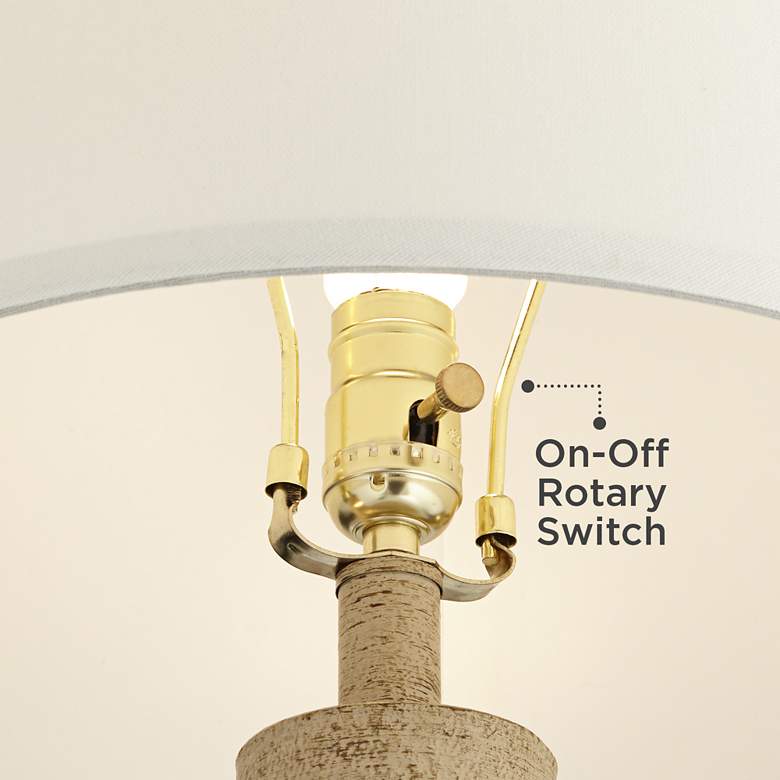 Image 5 360 Lighting Delon 26.5" Terra Cotta Finish Jar Table Lamp more views