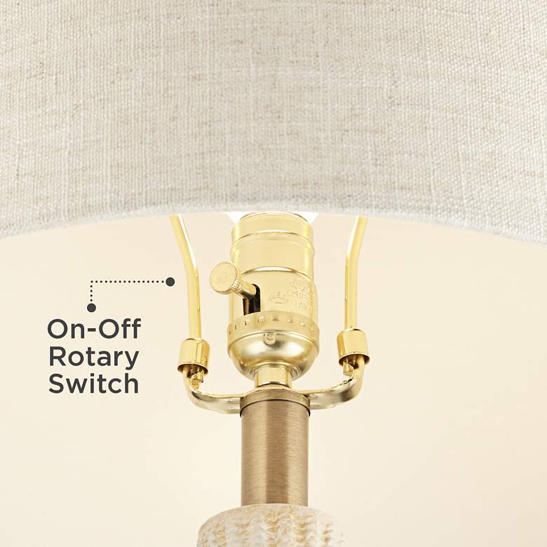 Image 5 360 Lighting Destin Clam 29" Coastal Contemporary Table Lamp more views