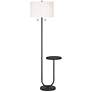 3_360 Lighting Deva 61" High Modern Bronze Side Table Floor Lamp