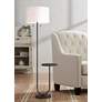 2_360 Lighting Deva 61" High Modern Bronze Side Table Floor Lamp