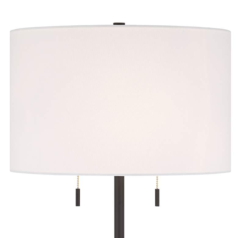Image 4 360 Lighting Deva 61" High Modern Bronze Side Table Floor Lamp more views