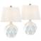 360 Lighting Dobbs 22 1/2" White Ceramic Modern Table Lamps Set of 2