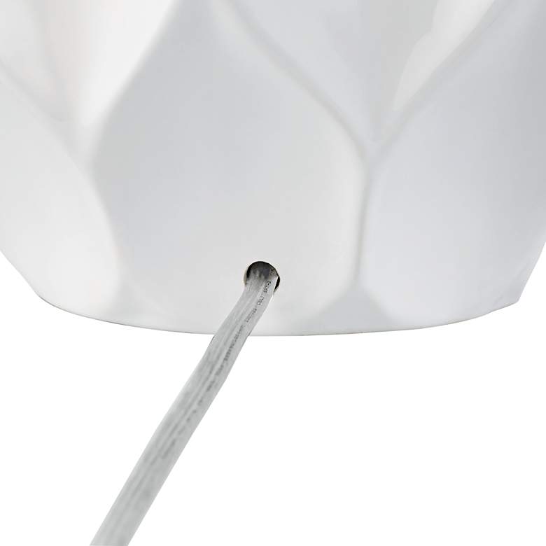 Image 6 360 Lighting Dobbs 22 1/2" White Ceramic Modern Table Lamps Set of 2 more views