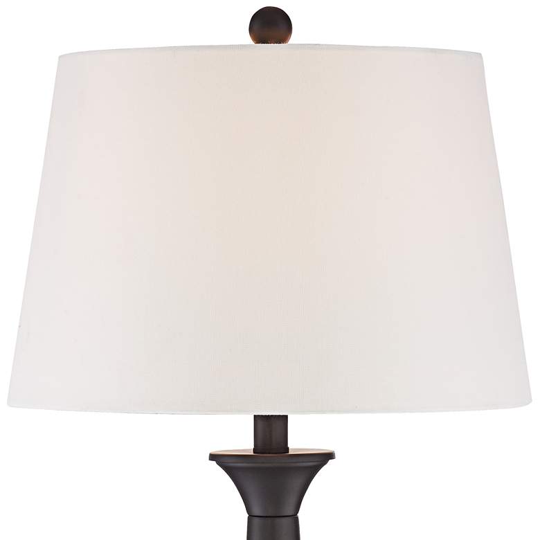 Image 5 360 Lighting Dolbey 28" Black Bronze Column Table Lamps Set of 2 more views