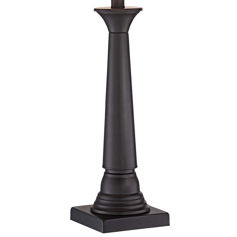 Image 6 360 Lighting Dolbey 28 inch Black Bronze Column Table Lamps Set of 2 more views
