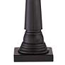 360 Lighting Dolbey Bronze Tapered Column Black Shade Table Lamps Set of 2