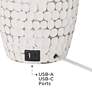 6_360 Lighting Dot 29 1/2" Modern White USB Table Lamps Set of 2 more views