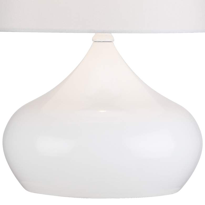 Image 4 360 Lighting Droplet 14 3/4" White Modern Accent Lamps Set of 2 more views