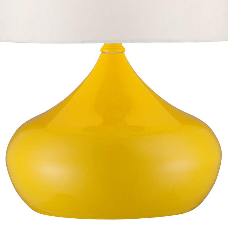 Image 5 360 Lighting Droplet 14 3/4" Yellow Modern Accent Lamps Set of 2 more views