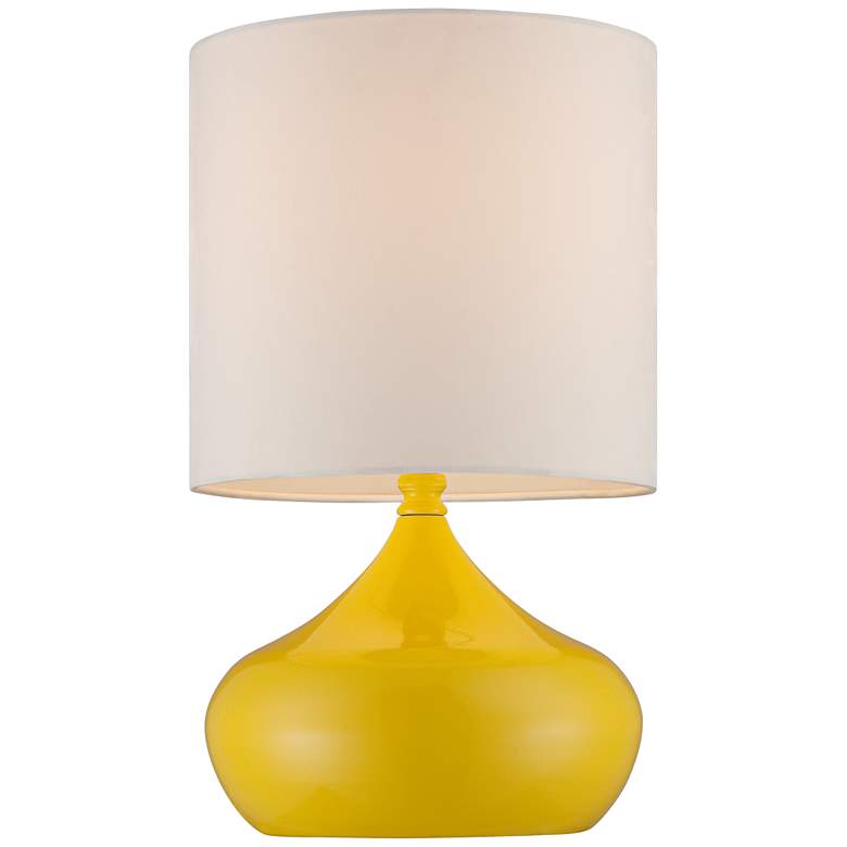 Image 6 360 Lighting Droplet 14 3/4" Yellow Modern Accent Lamps Set of 2 more views