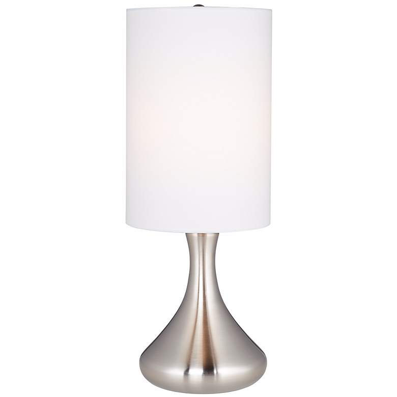 Image 2 360 Lighting Droplet 17" High Brushed Nickel Modern Accent Table Lamp